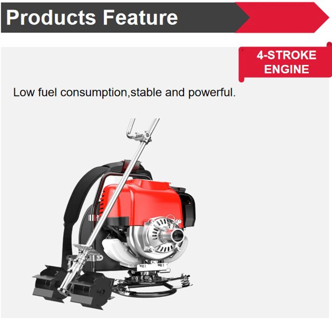 Multifunction 4stroke String Trimmer Brush Cutter Automatic Portable Lawn Mower Grass Cutting Machine