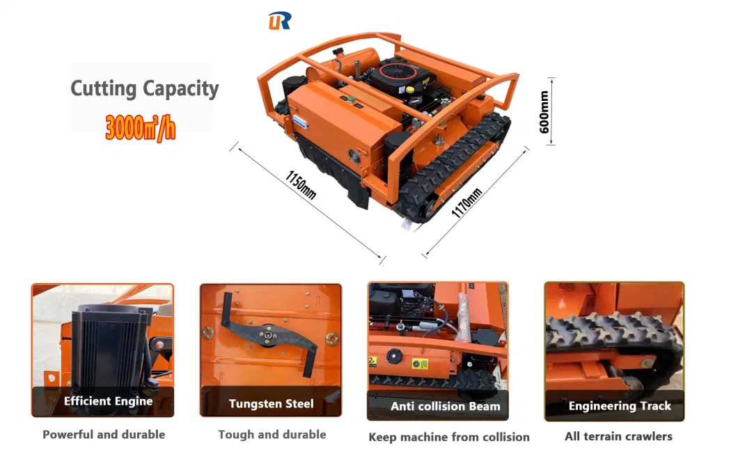 Multifunction Cultivator Remote Control Robot Automatic Grass Cutter Lawn Mower